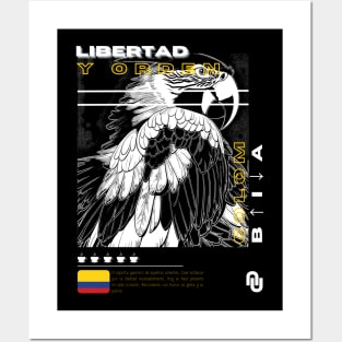 t-shirt with colombian motif, t-shirt for july 20 independence day Posters and Art